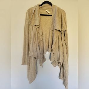 ALL SAINTS Oatmeal brown fluttering sweater - size M